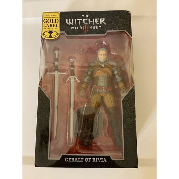 New Geralt of Rivia The Witcher Wild Hunt 2020 McFarlane Toys Gold Label NWT - Picture 3 of 7